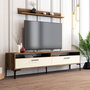 Hanah Home Mueble de TV Istanbul - Nogal y Crema